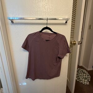 lululemon athletica Short Sleeve Top in Plum